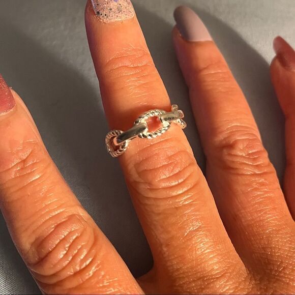 The Braided Link Ring in 925 silver - Picture 5 of 9